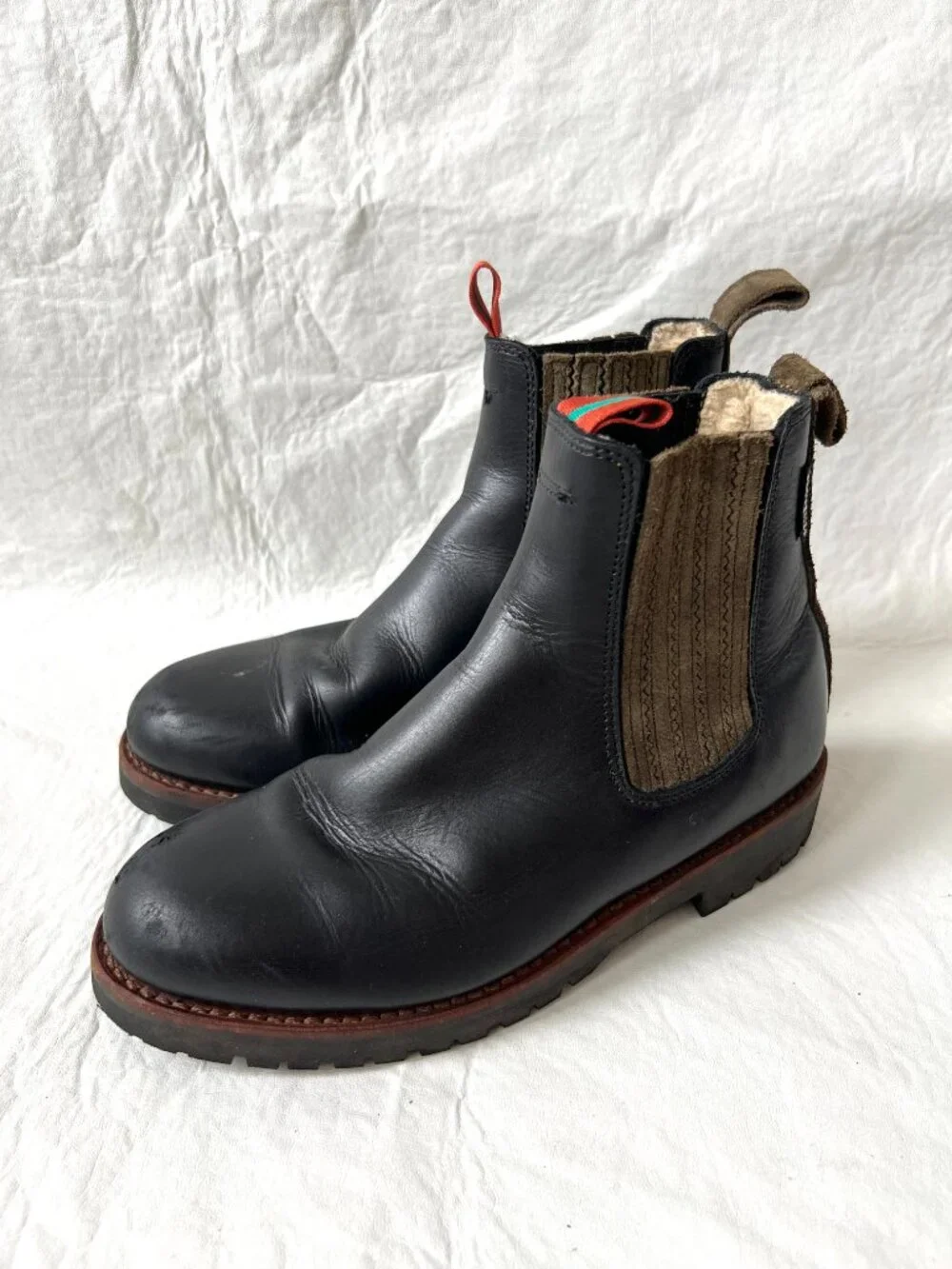 Penelope Chilvers Chelsea Boots black leather 37 6 womens Oscar Wool-Lined